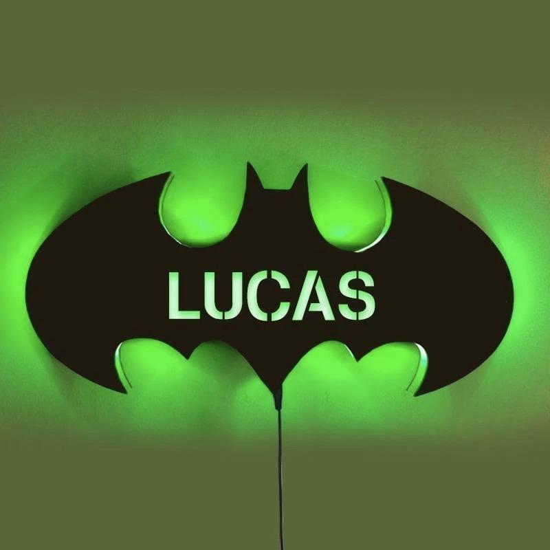 Personalized Wood Bat LED Light 12-Colors