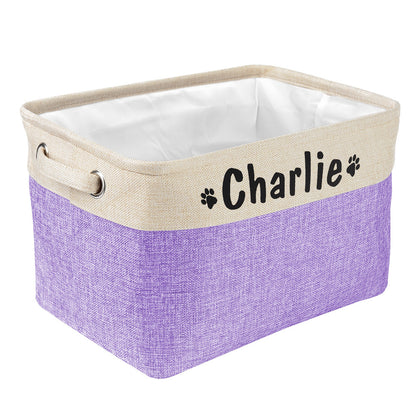 Personalized Dog Toys Bin Storage