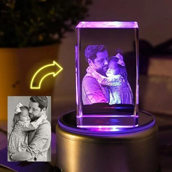 Bluetooth - Customized 3D Crystal lamp