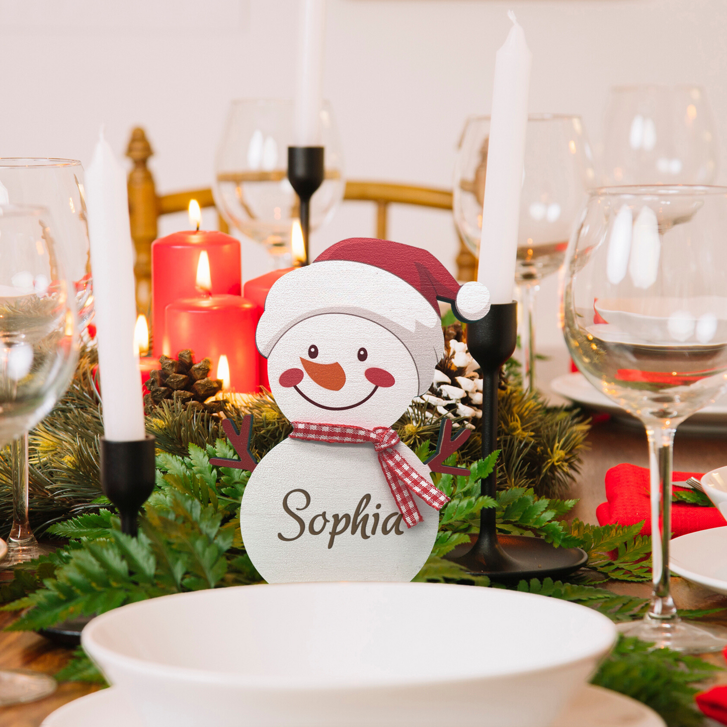 Personalized Freestanding Snowman