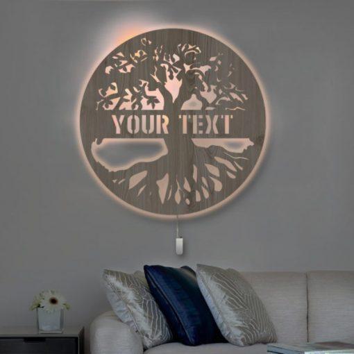 Personalized Wall Decor Lamp