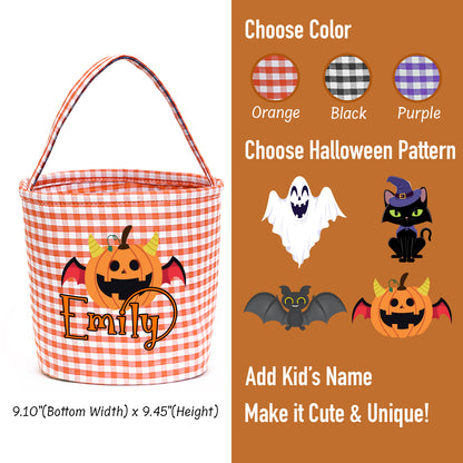 Personalized Halloween Trick or Treat Bag with Name
