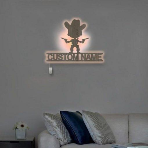 Personalized Wall Decor Lamp