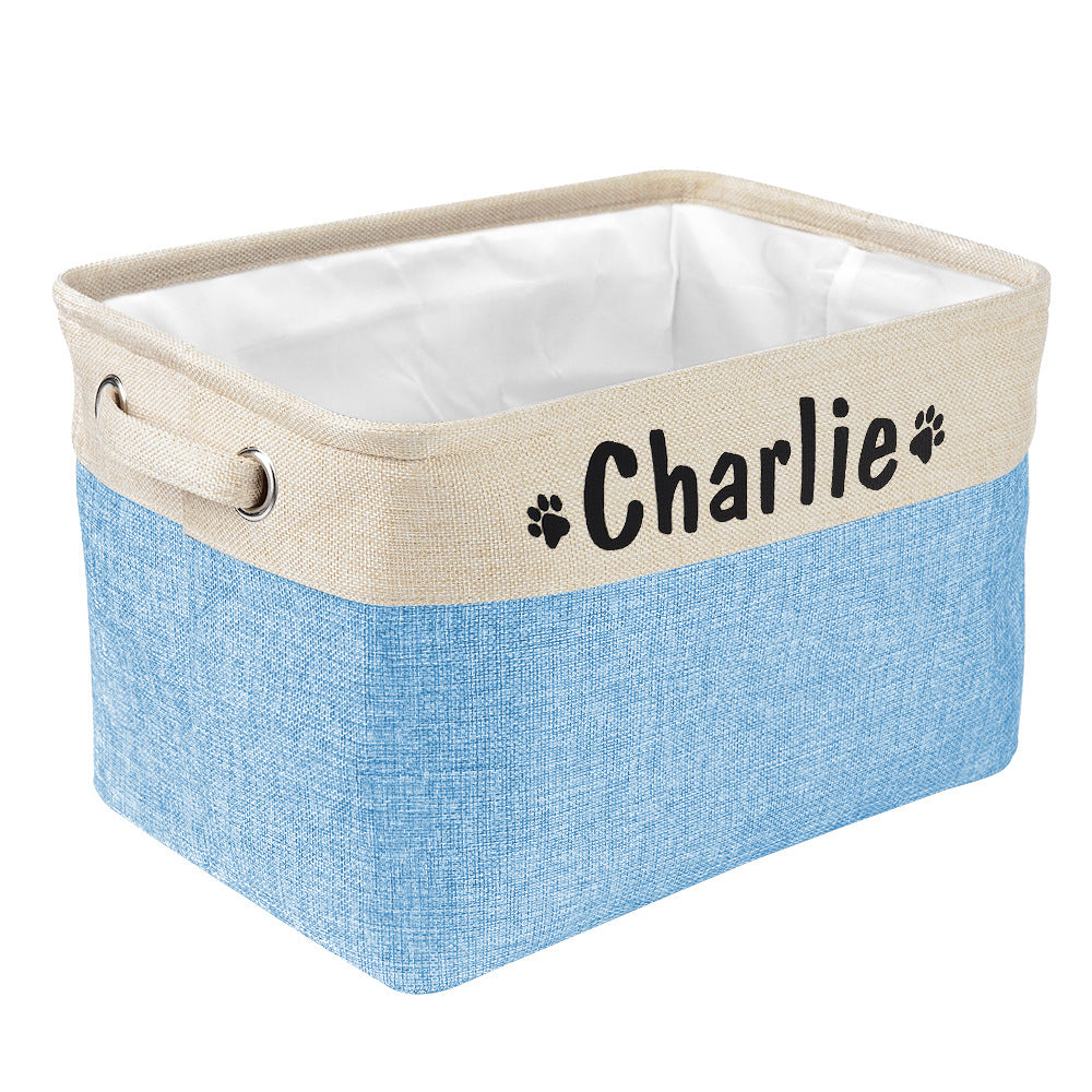 Personalized Dog Toys Bin Storage