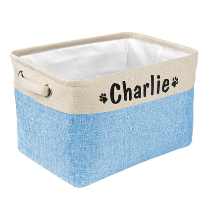 Personalized Dog Toys Bin Storage