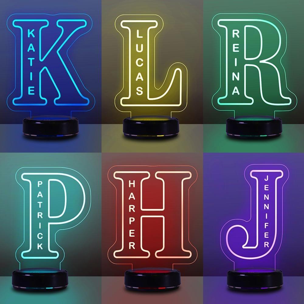Custom Alphabet Night Lights