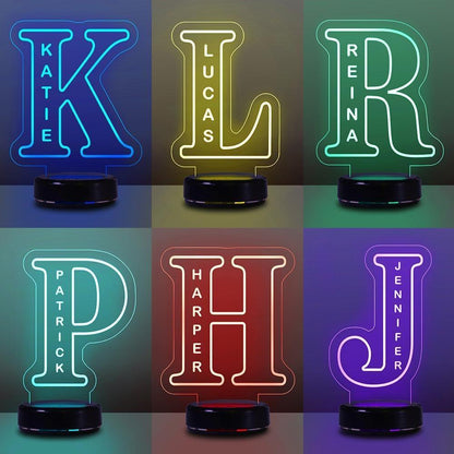 Custom Alphabet Night Lights