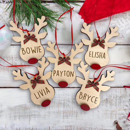 Personalized Reindeer Ornament