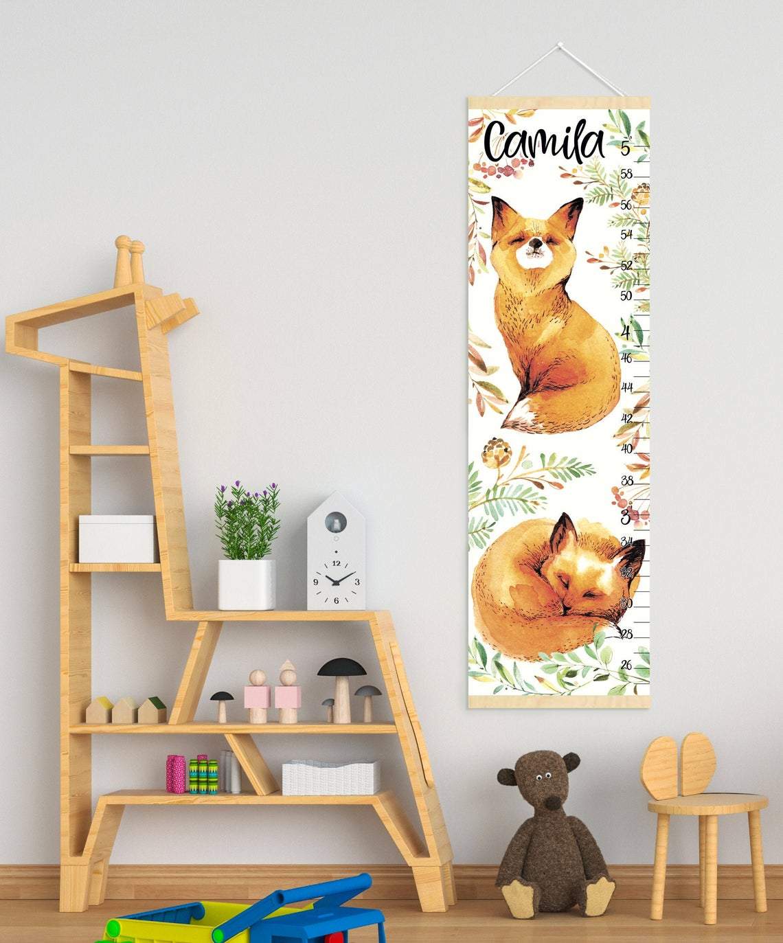 Personalized Children Name Growth Chart