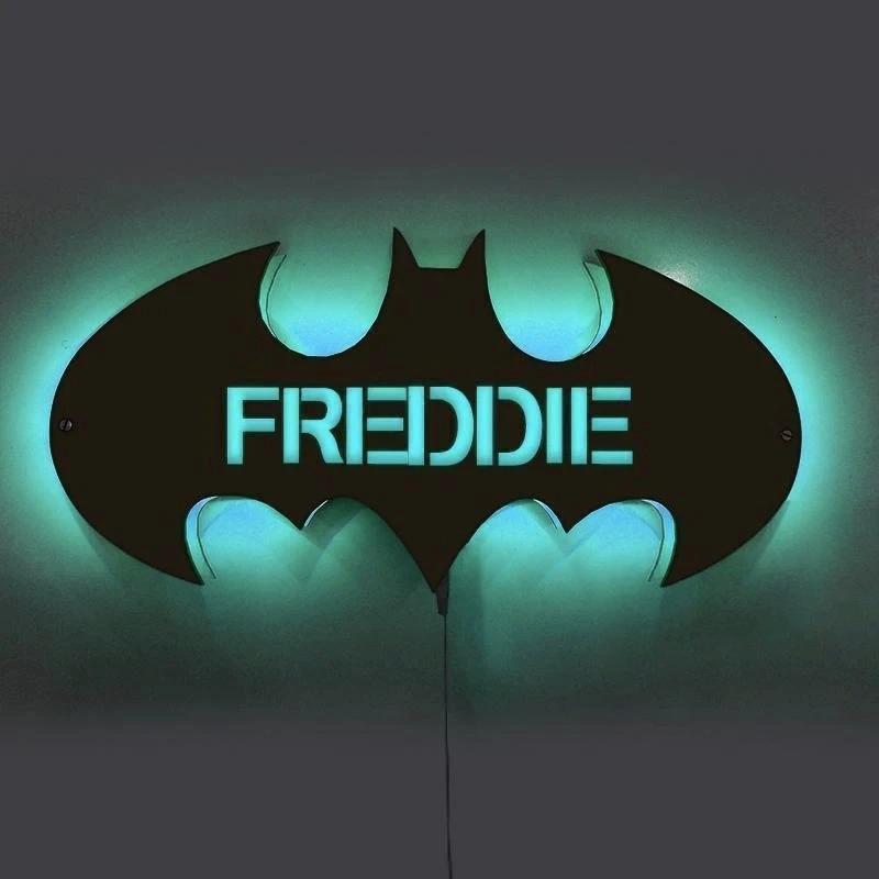Personalized Wood Bat LED Light 12-Colors