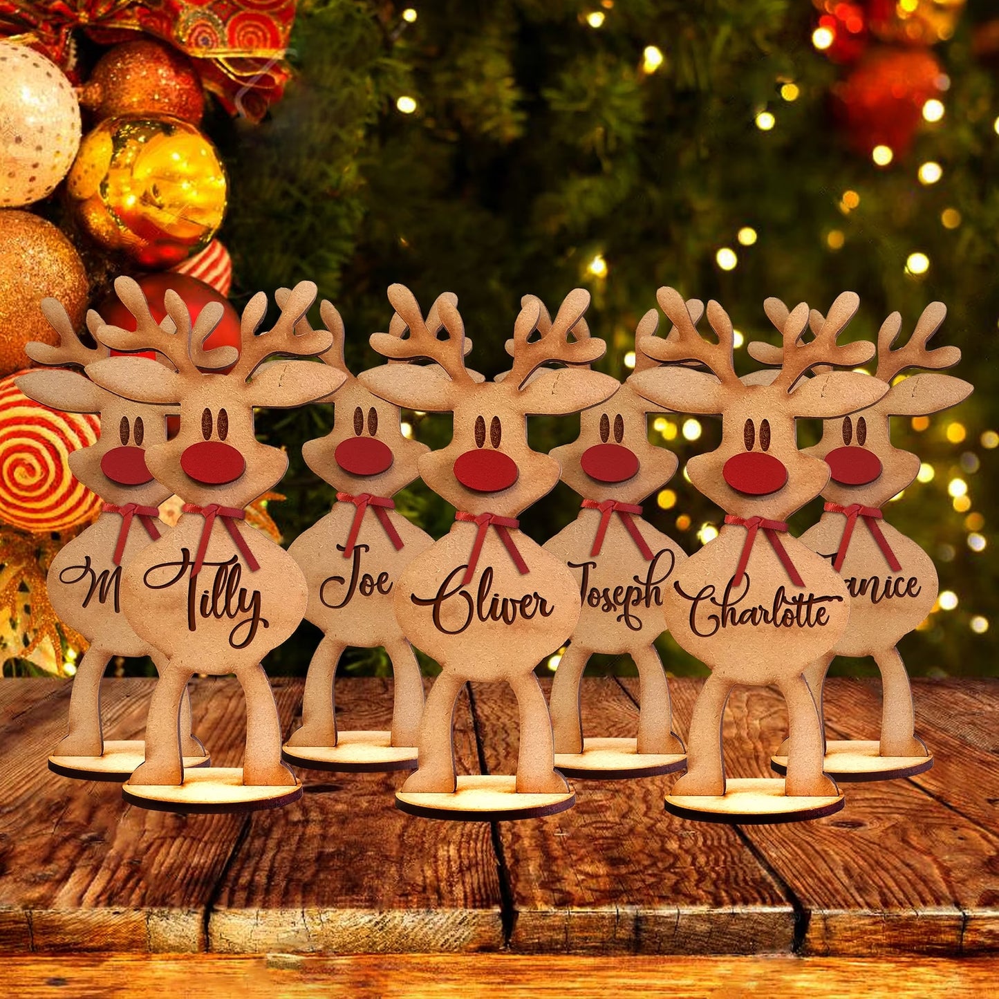 Personalized Freestanding Reindeer