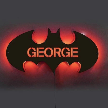Personalized Wood Bat LED Light 12-Colors