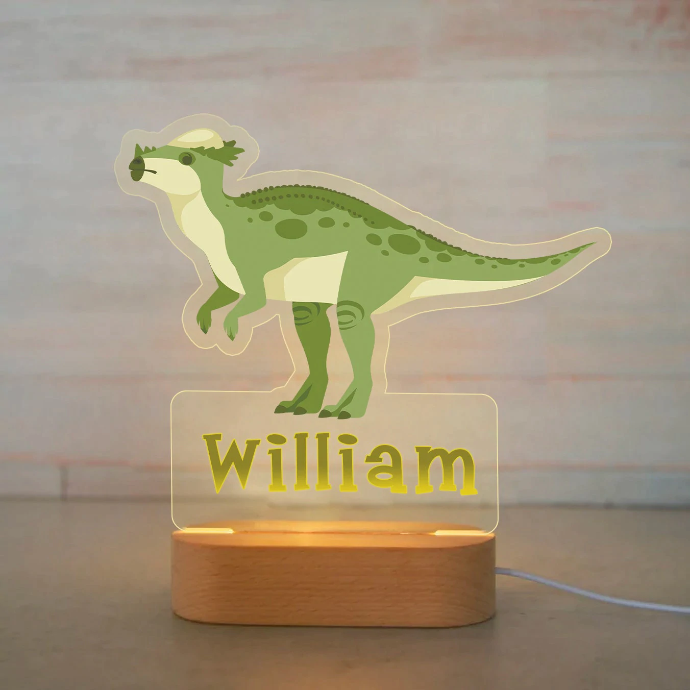 Personalized Name Colorful Animals Night Lights