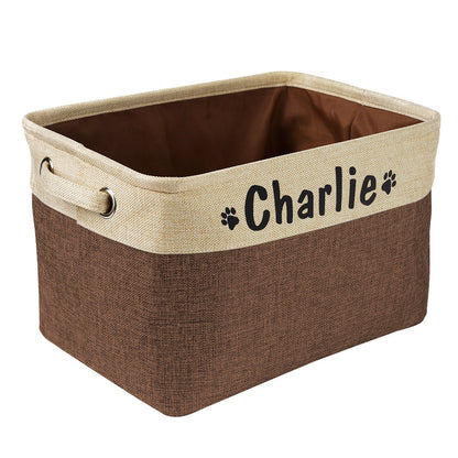 Personalized Dog Toys Bin Storage