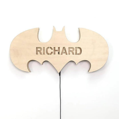 Personalized Wood Bat LED Light 12-Colors