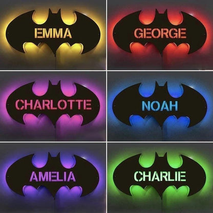Personalized Wood Bat LED Light 12-Colors