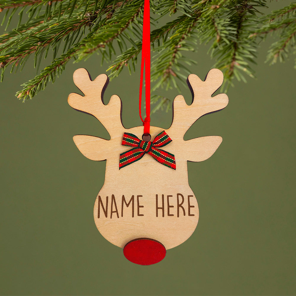 Personalized Reindeer Ornament