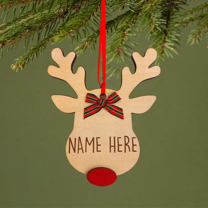 Personalized Reindeer Ornament
