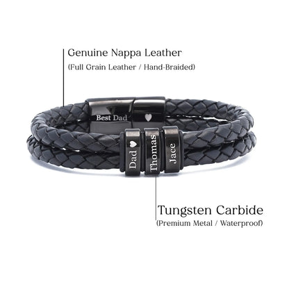 Toronto Men's Leather Bracelet