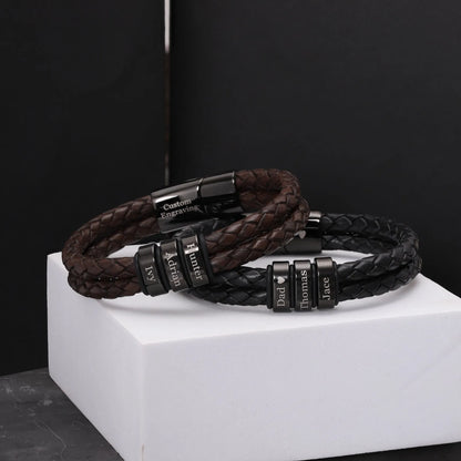 Toronto Men's Leather Bracelet